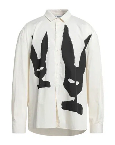 Neil Barrett Man Shirt Ivory Size Xxl Cotton In White