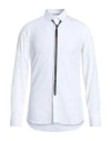 Neil Barrett Man Shirt White Size 17 Cotton In White