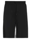 Neil Barrett Man Shorts & Bermuda Shorts Black Size L Viscose, Polyester, Elastane In Black