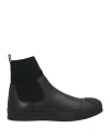 Neil Barrett Man Sneakers Black Size 9 Leather, Textile Fibers In Black
