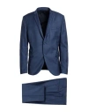 Neil Barrett Man Suit Slate Blue Size 42 Virgin Wool, Elastane In Blue