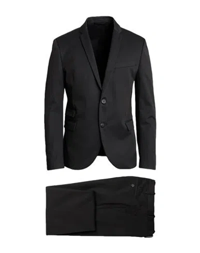 Neil Barrett Man Suit Black Size 44 Polyester, Virgin Wool, Elastane In Black