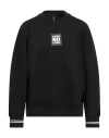 Neil Barrett Man Sweatshirt Black Size L Cotton, Polyester, Elastane, Polyamide In Black