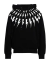Neil Barrett Pure Cotton Hoodie In Black