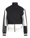 Neil Barrett Man Sweatshirt Black Size Xxl Nylon, Elastane