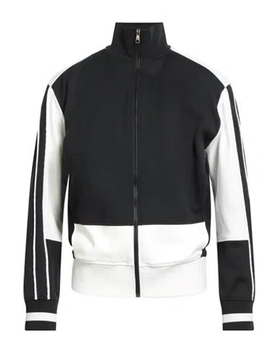 Neil Barrett Man Sweatshirt Black Size Xxl Nylon, Elastane