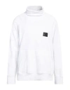 Neil Barrett Man Sweatshirt White Size Xxl Cotton, Elastane In White