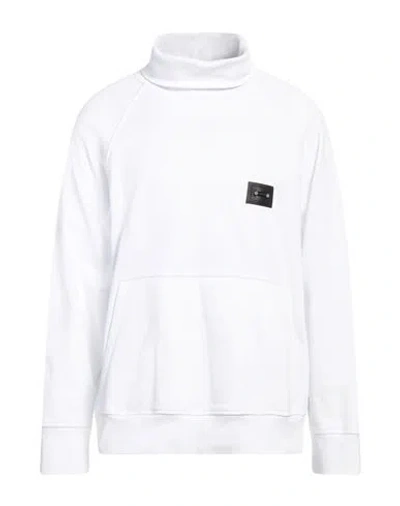 Neil Barrett Man Sweatshirt White Size Xxl Cotton, Elastane