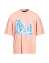 Neil Barrett Man T-shirt Pastel Pink Size S Cotton In Pink