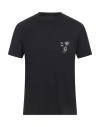 Neil Barrett Cotton For You Crew-neck T-hirt With Contrast Print In Black