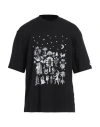 Neil Barrett Man T-shirt Black Size L Cotton