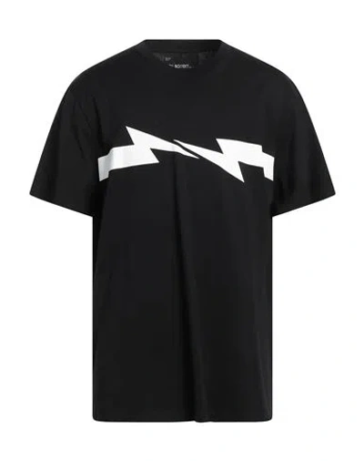 Neil Barrett Man T-shirt Black Size Xl Cotton