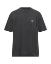 Neil Barrett Man T-shirt Charcoal Size 3xl Cotton In Gray