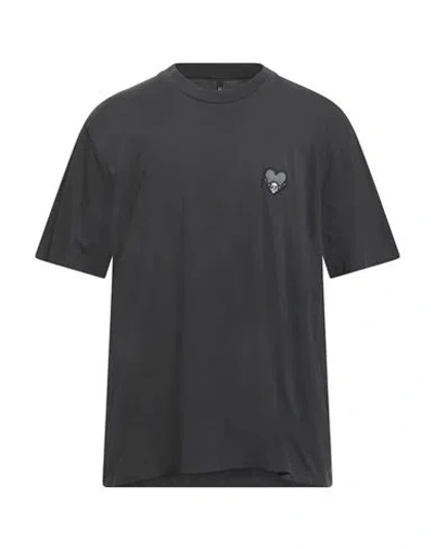 Neil Barrett Man T-shirt Charcoal Size 3xl Cotton