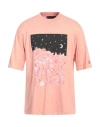 Neil Barrett Man T-shirt Salmon Pink Size Xl Cotton