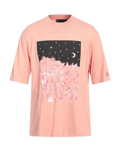 Neil Barrett Man T-shirt Salmon Pink Size Xl Cotton In Pink