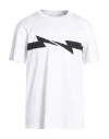 Neil Barrett Multicolor Graphic T-shirt In White