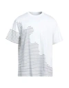 Neil Barrett Man T-shirt White Size L Cotton In White