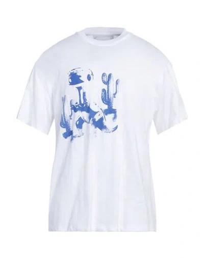 Neil Barrett Man T-shirt White Size Xxl Cotton