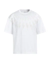 Neil Barrett Man T-shirt White Size Xxl Cotton In White