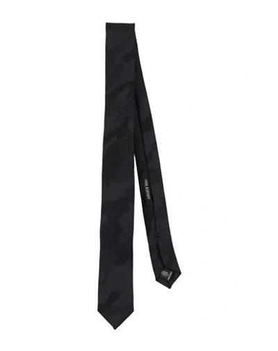 Neil Barrett Man Ties & Bow Ties Midnight Blue Size - Wool In Gray