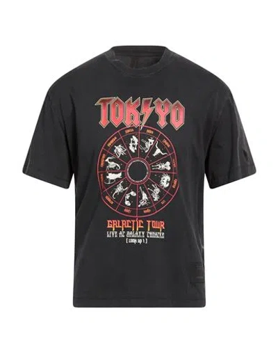 Neil Barrett Man T-shirt Charcoal Size S Cotton In Gray