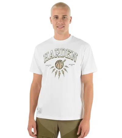 Neil Barrett Men White Crew Neck T-shirt In Animal Print