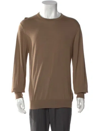Pre-owned Neil Barrett Merino Wool Crew Neck Pullover In Neutral
