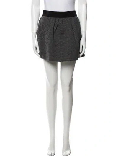 Pre-owned Neil Barrett Mini Skirt In Gray