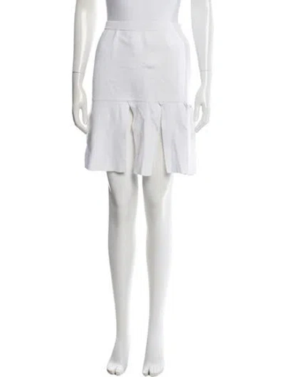Pre-owned Neil Barrett Mini Skirt In White