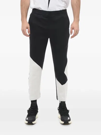 Neil Barrett Modernist Panelled Track Pants In Black