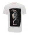 Neil Barrett Mohawk Warrior Print T-shirt In White