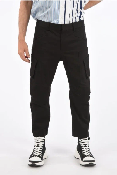 Neil Barrett Motocross Ergodynamic Leg Fit Cargo Pants In Black