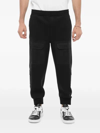 Neil Barrett Multiple-pocket Track Pants In Black