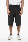 Neil Barrett Multipocketed Straight Leg Stretch Nylon Shorts