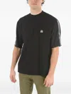 Neil Barrett Black Solid Crew Neck T-shirt In Black
