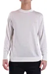 Neil Barrett Natural Knit Sweater With Ribbed Details In Gray