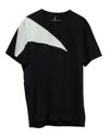 Neil Barrett Neil Barett Colorblock T-shirt In Black And White Cotton In Multi