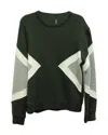 Neil Barrett Neoprene Geo Pattern Sweatshirt In Green Lyocell In Green