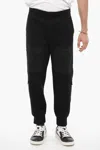 Neil Barrett Neoprene Loose Fit Fireman Cargo Joggers In Black