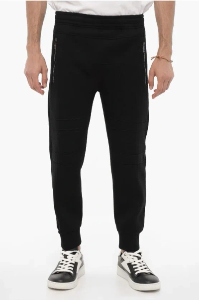 Neil Barrett Neoprene Skinny Fit Biker Joggers In Black