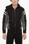 Neil Barrett Neoprene Slim Fit Modernist Sweatshirt With Zip Closure