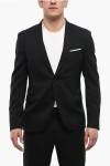 Neil Barrett Men's Peak Lapel Formal Two Piece Suit Black