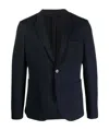 Neil Barrett Notched Lapels Buttoned Blazer In Black