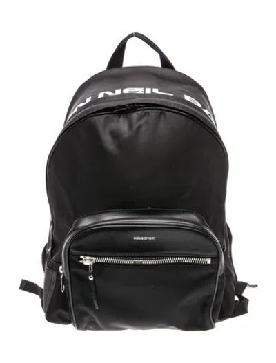 Pre-owned Neil Barrett Nylon Backpack In Black