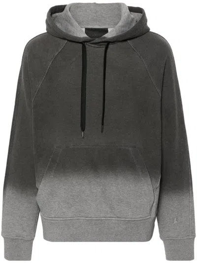Neil Barrett Ombré-effect Cotton Hoodie In Black