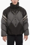 NEIL BARRETT PADDED JACKET WITH VEGAN LEATHER TRIMS