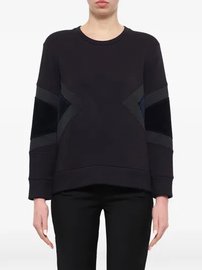 Neil Barrett Panelled Sweatshirt In Blue
