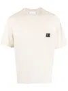 Neil Barrett Patch-detail Cotton T-shirt In Neutrals