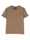 Neil Barrett Patch-pocket T-shirt In Brown